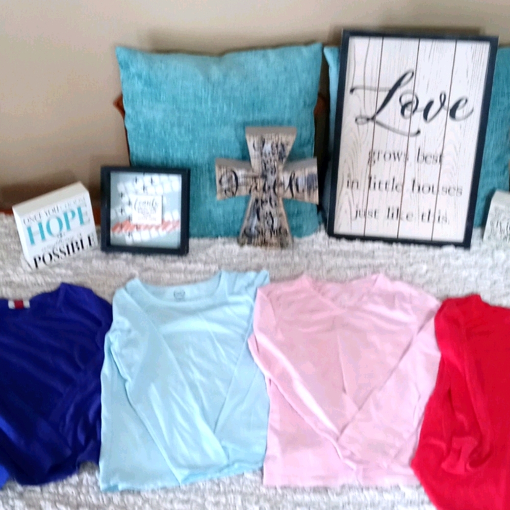 Girls plain long sleeve bundle